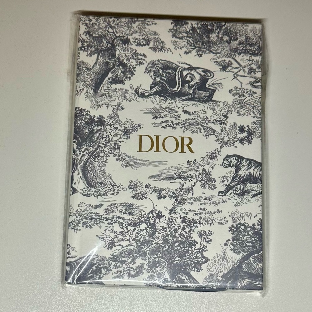 Dior Toile de Jouy Notebook Journal in Gray & White GWP